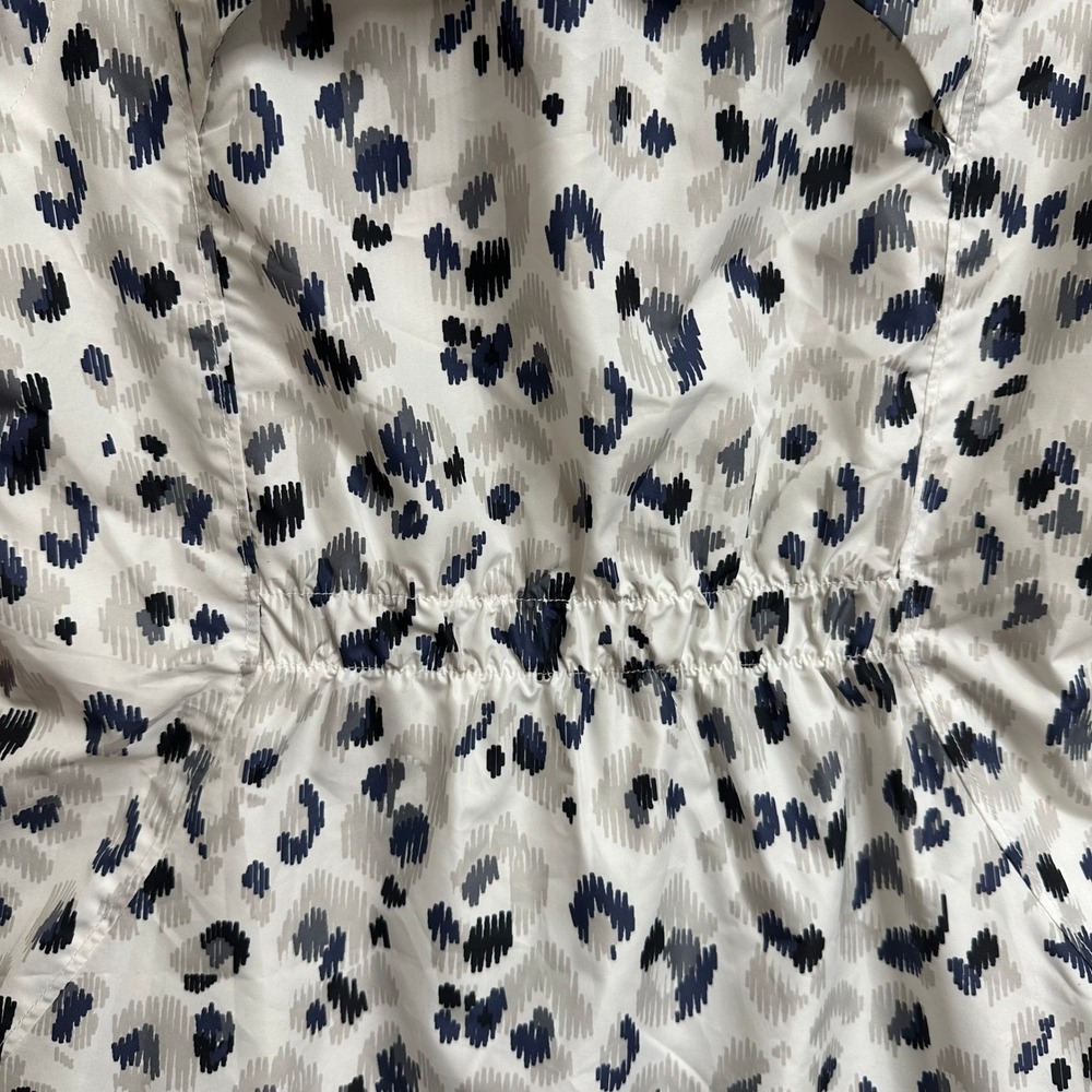 Zero Restriction Wanda Vest Womens M Silver Leopard Print Golf Full Zip Pockets - Picture 14 of 16